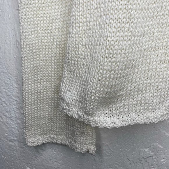 John P. Greece open front cardigan sweater white NWT size L - Picture 5 of 7
